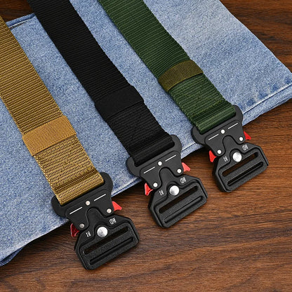 Men's Belt Outdoor Multi Function Belt High Quality Canvas For Nylon Male Luxury Belts Women's Sports Jeans Belt Neutral Belts