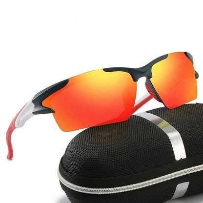 Sonnenbrillen Herren Damen Sport-Sonnenbrille Staubdichte Brille Klassisch Blendender Farbfilm Autofahren Angeln Motorrad Laufen Reisen