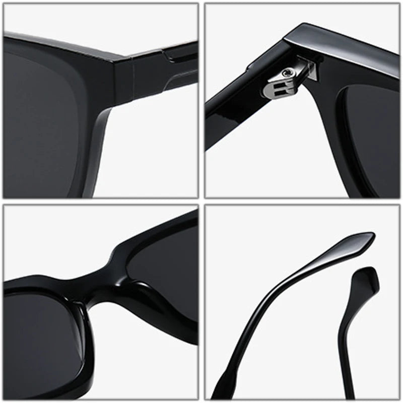 SHAUNA New Square Double Color Sunglasses Women Fashion Shades UV400 Men Trending Sun Glasses