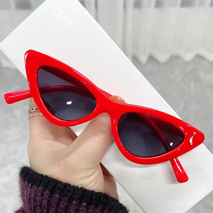 Kids Sunglasses For 3-9 Years Boys Girls Cat Eye Narrow Frame Sun Glasses Toddler Sunglasses Retro Cute Sunglasses Party Favor