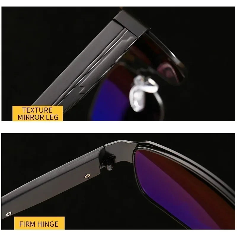 Luxury Men's Polarized Sunglasses Men Driving Fishing Designer Sun Glasses For Man Metal Vintage Goggles Shades Anti-glare UV400