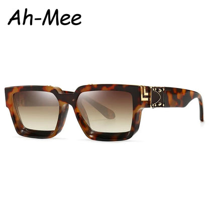 Kleine rechteckige Sonnenbrille Frauen Luxusmarke Männer Shades Retro Quadratisch Schwarze Sonnenbrille Brillen Trend Punk Brillen Für Männer