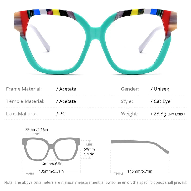 Lunettes en acétate HEPIDEM pour femmes 2024 Nouvelles lunettes de vue œil de chat à la mode Lunettes Lunettes H9340