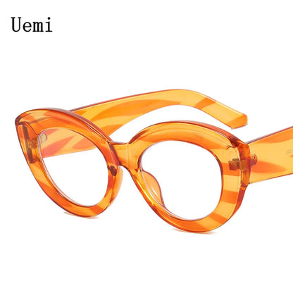 Lunettes de lecture rétro anti-lumière bleue œil de chat pour femmes et hommes, monture léopard, verres transparents, style vintage