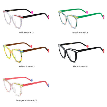 Lunettes en acétate HEPIDEM pour femmes, nouvelle mode 2024, lunettes rétro œil de chat, lunettes H9362