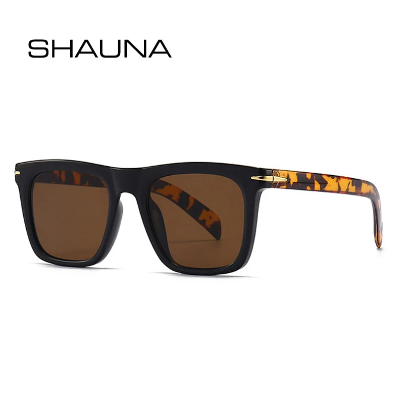 SHAUNA Retro Quadratische Damen Luxus Sonnenbrille Mode Nieten Dekoration Marke Designer Shades UV400 Männer Gradienten Sonnenbrille