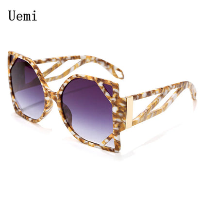 2022 Fashion Female Square Sunglasses For Women Oversized Luxury Shades Brand Design Sun Glasses UV400 Eyewear Wholesale