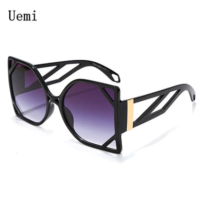 2022 Fashion Female Square Sunglasses For Women Oversized Luxury Shades Brand Design Sun Glasses UV400 Eyewear Wholesale