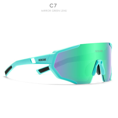 Polarized Cycling One Piece Large Frame Sports Sunglasses