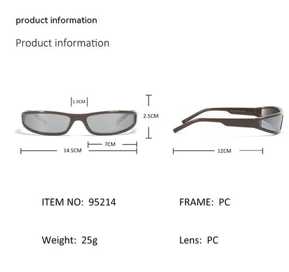 Y2g Future Style Narrow Frame Sunglasses