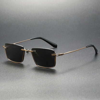 UV-geschützte DTX416 aus reinem Titan mit Option für kurzsichtige Brillen. Modische polarisierte Sonnenbrille für Damen