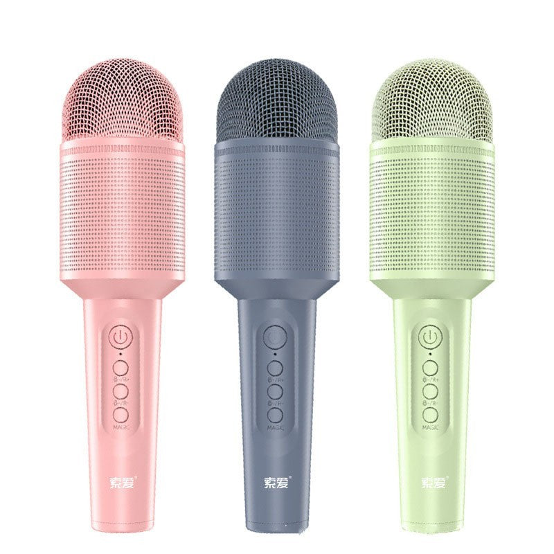 Audio Integrated Microphone Karaoke Wireless Bluetooth