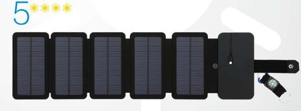 Outdoor-Falt-Solarpanel-Ladegerät, tragbar, 5 V, 2,1 A, USB-Ausgangsgeräte, Camp-Wanderrucksack, Reise-Netzteil für Smartphones