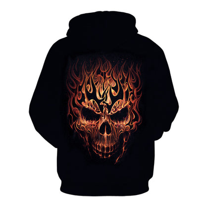 Men's Sports 3D Sweatshirt Skull Digital Print Hoodie