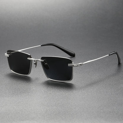 UV-geschützte DTX416 aus reinem Titan mit Option für kurzsichtige Brillen. Modische polarisierte Sonnenbrille für Damen