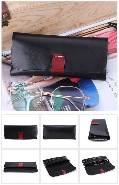 Simple And Creative Portable Leather Anti-compression Sunglasses Case