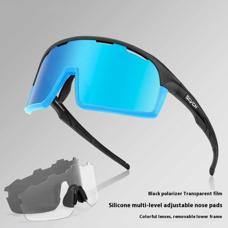 Neu Dual-form Outdoor Radfahren Sportbrille Mountainbike UV Schutz Brille