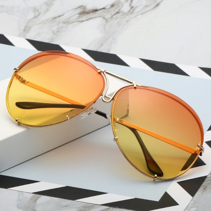 Women's Fashion Lens Sunglasses Gradient Color