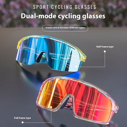 Neu Dual-form Outdoor Radfahren Sportbrille Mountainbike UV Schutz Brille