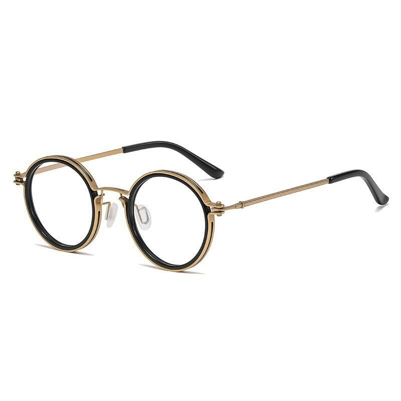 Lunettes de lecture à monture ronde vintage anti-lumière bleue