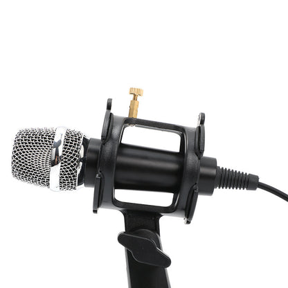 Mini ordinateur portable de diffusion en direct avec microphone sur pied en aluminium