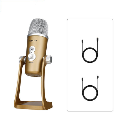 Condenser Microphone Eat Broadcast  Recording Built-in Sound Card