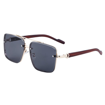 European And American Square Cut Sunglasses For Men