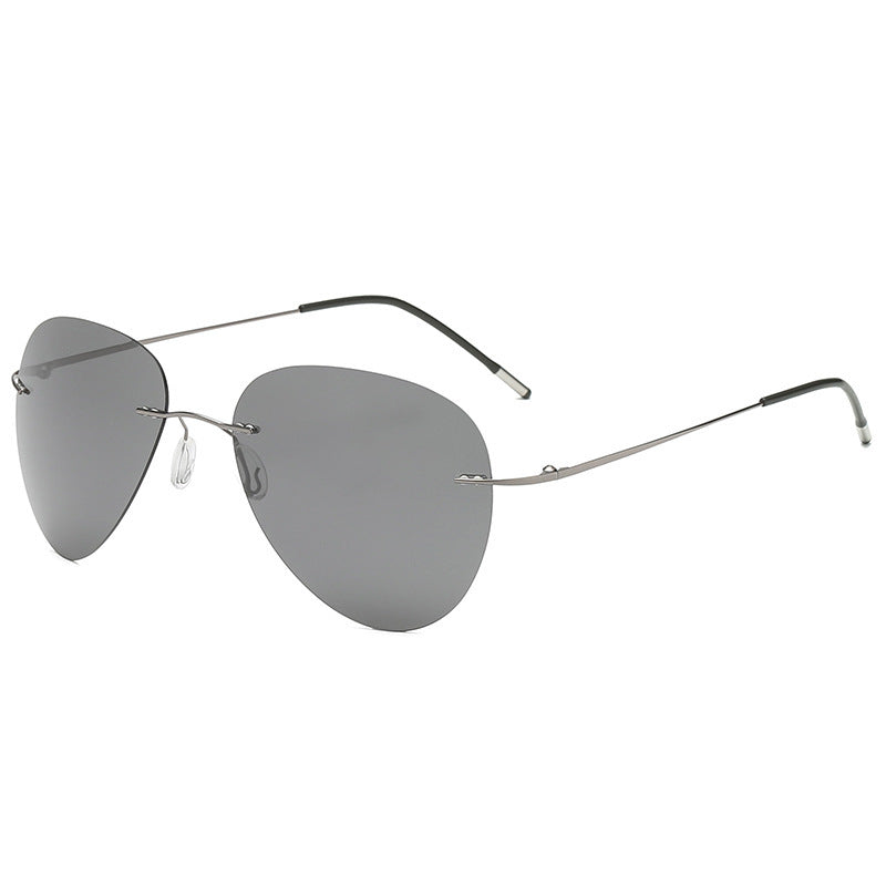 New Frameless Ultralight Polarized Titanium Polarized Sunglasses