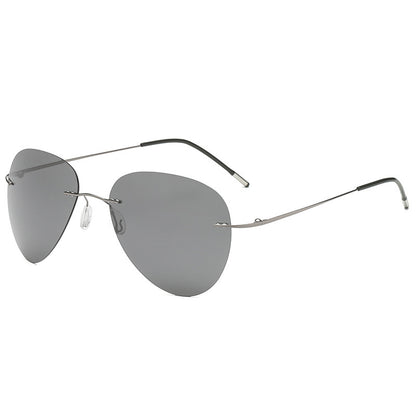 New Frameless Ultralight Polarized Titanium Polarized Sunglasses