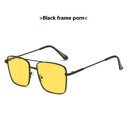 Metal Frame Sunglasses Retro Europe And America Ocean Lens