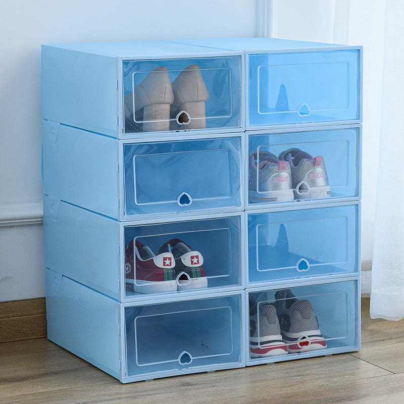 Dustproof Storage Box Combination Clamshell Box Organize Desktop Storage Box Shoe Cabinet