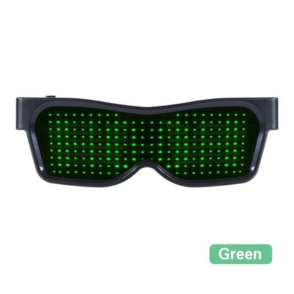 Bluetooth connected luminous glasses led shutter atmosphere Sunglasses