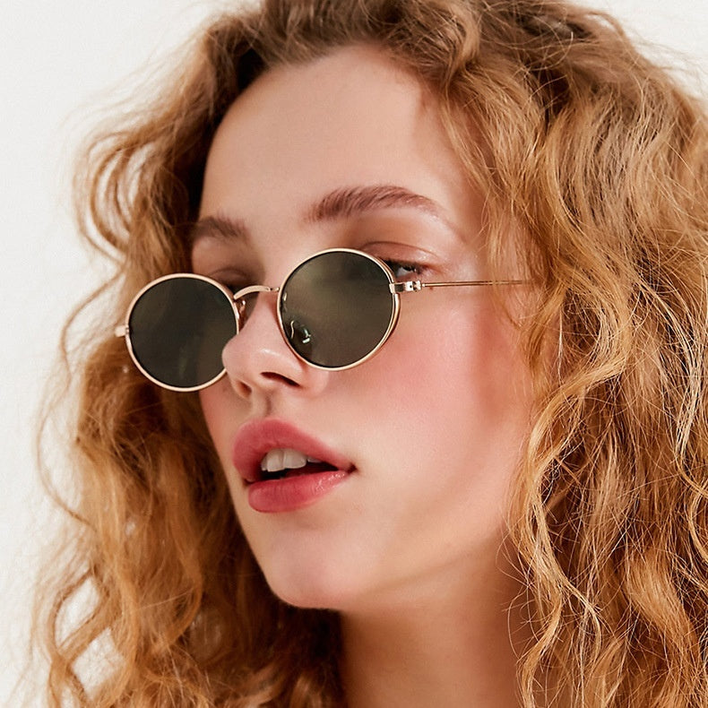 Sonnenschutz Trend Retro Oval Sonnenbrille