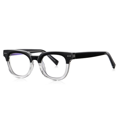 Retro Plain Glasses Simple Rivet Anti Blue-ray Glasses Frame