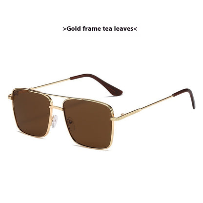 Metal Frame Sunglasses Retro Europe And America Ocean Lens