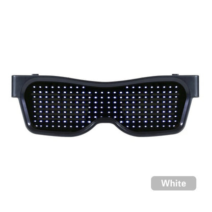 Bluetooth connected luminous glasses led shutter atmosphere Sunglasses