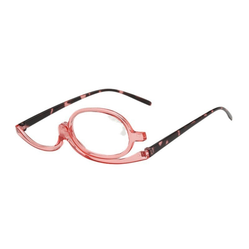 Makeup Presbyopic Glasses Single Piece 180 Degree Rotating Unilateral Glasses