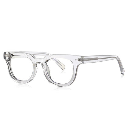 Retro Plain Glasses Simple Rivet Anti Blue-ray Glasses Frame