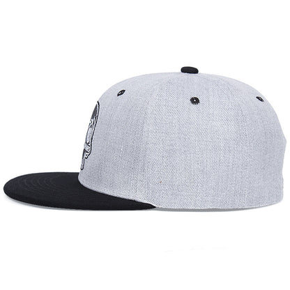 Casquette de baseball brodée avec tête de mort pour hommes et femmes