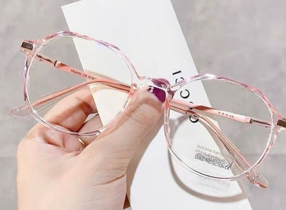 Polygon Anti-blue Light Plain Glasses For Bare Face