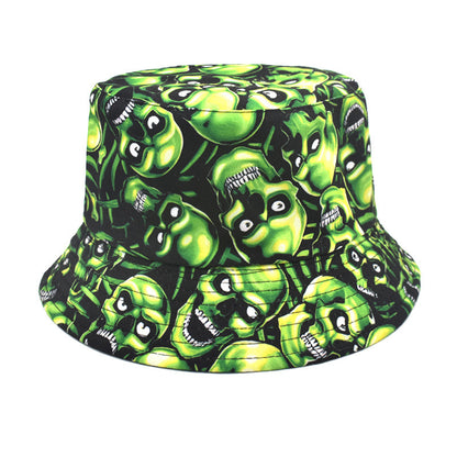 Women's Fashion Outdoor Skull Pattern Printed Hat