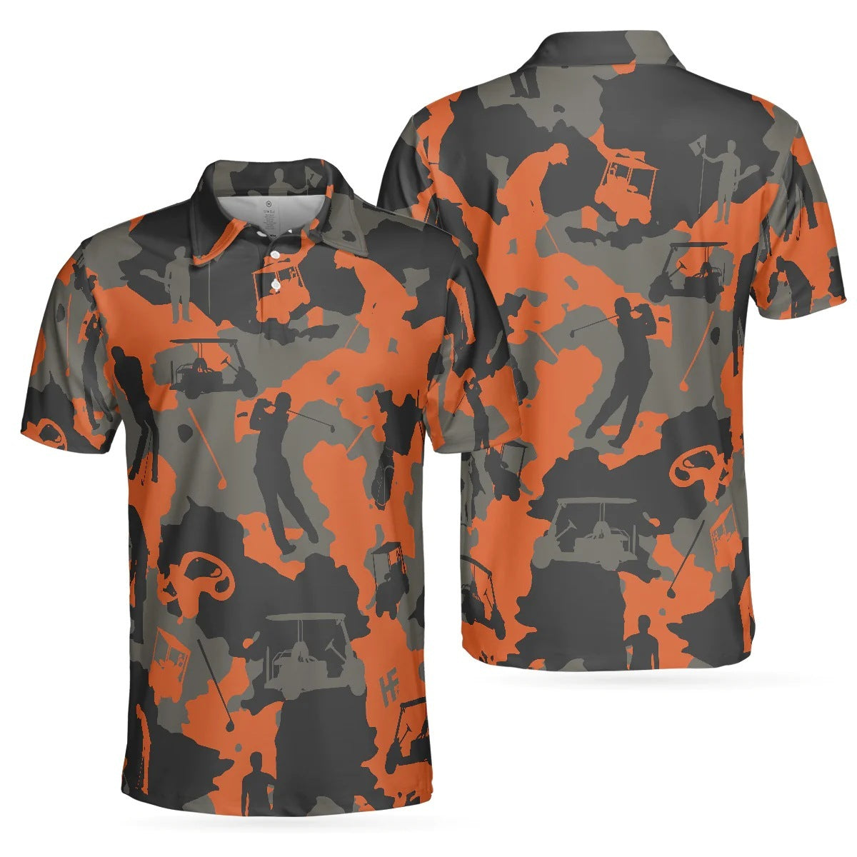 Men's Golf Skull Short Sleeve Shirt