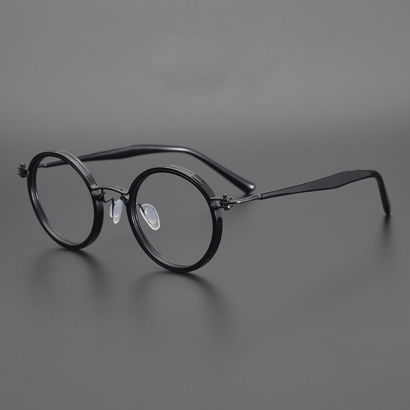 Spectacle Frame Men's And Women's Retro Pure Titanium Glasses Frame Plate Titanium