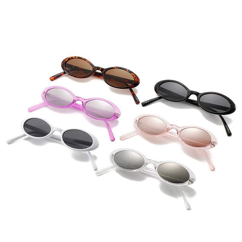 UV-proof Sunshade Small Oval Frame Sunglasses