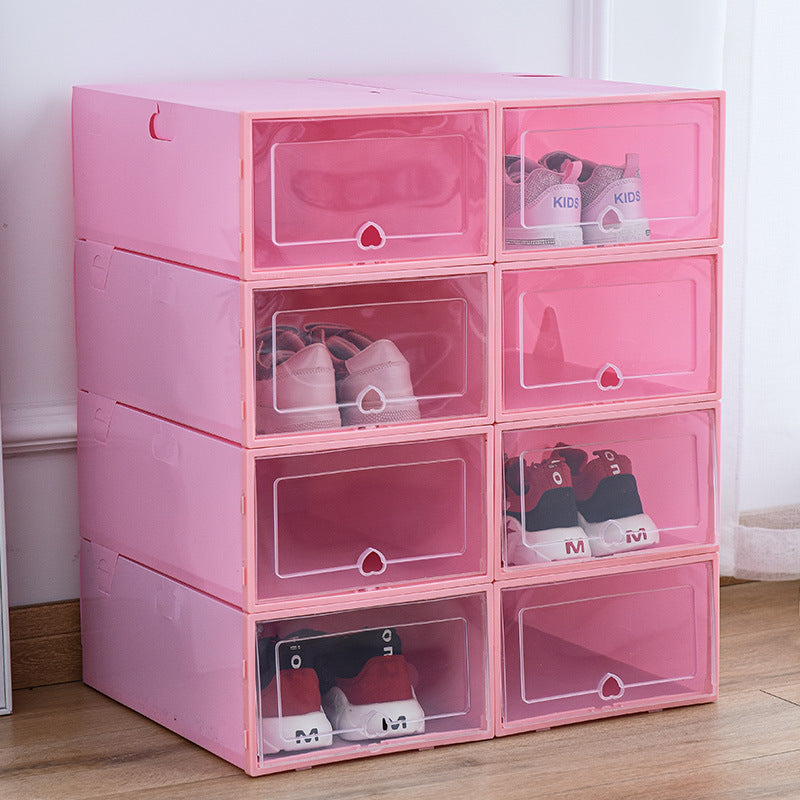 Dustproof Storage Box Combination Clamshell Box Organize Desktop Storage Box Shoe Cabinet