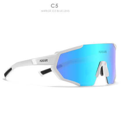 Polarized Cycling One Piece Large Frame Sports Sunglasses