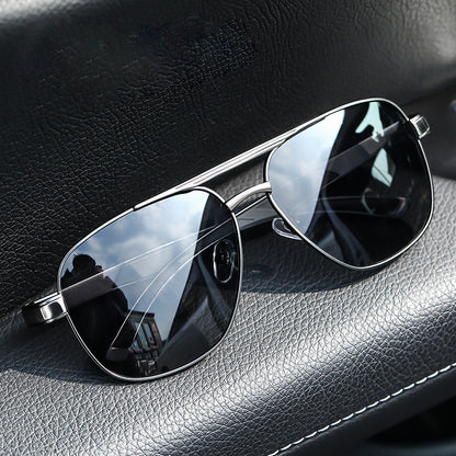 Men's Big Face Anti-Glare Anti-UV Polarized Sunglasses