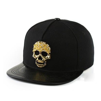 Totenkopf Metall Logo Hiphop Hip-Hop Cap