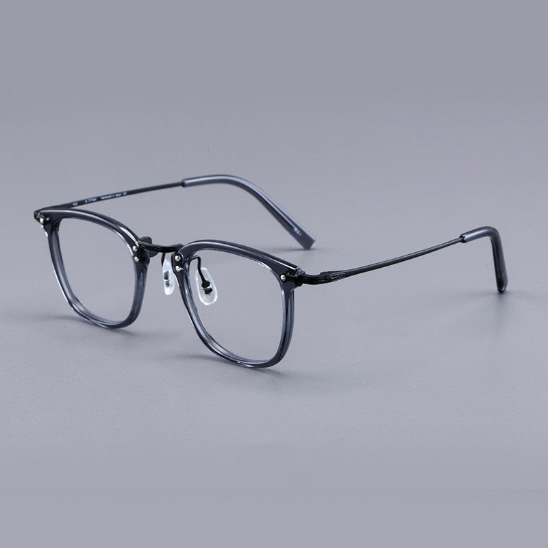 GMS806 Pure Titanium Glasses Rim Retro Sheet Metal Eyeglass Frame Business Myopia Glasses Rim