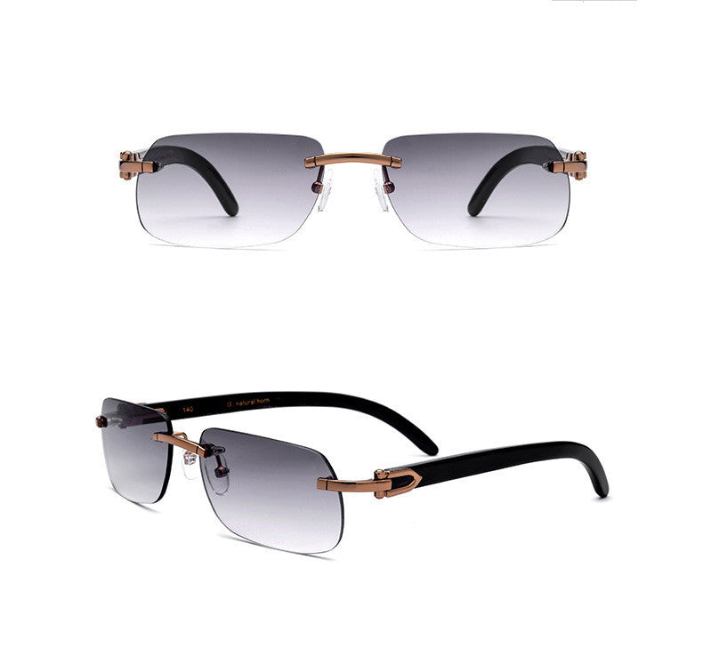 Horn Sunglasses Precious White Horn Legs High-grade UV Protection